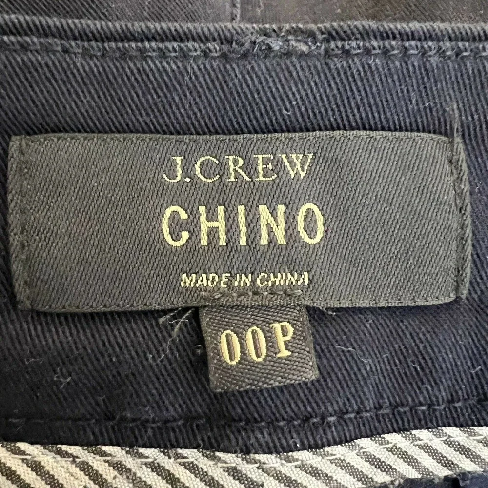 J Crew Navy Blue Chino Womens Size 00‎ Petite